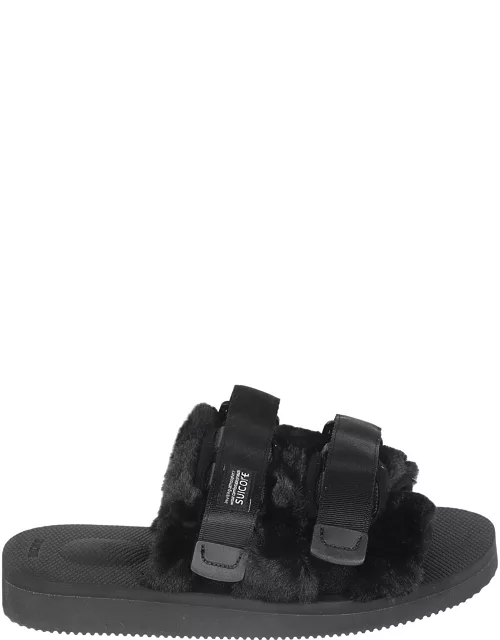 SUICOKE Double Velcro Detail Logo Sandal