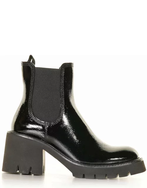 Pedro Garcia Ankle Boot In Shiny Leather