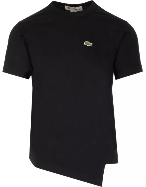 Comme des Garçons Shirt Black Asymmetric T-shirt X La Coste