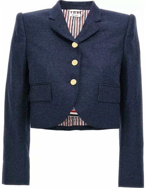 Thom Browne Cropped Flannel Jacket