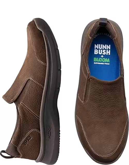 Nunn Bush Men's Mac Moc Toe Slip On Shoes Brown