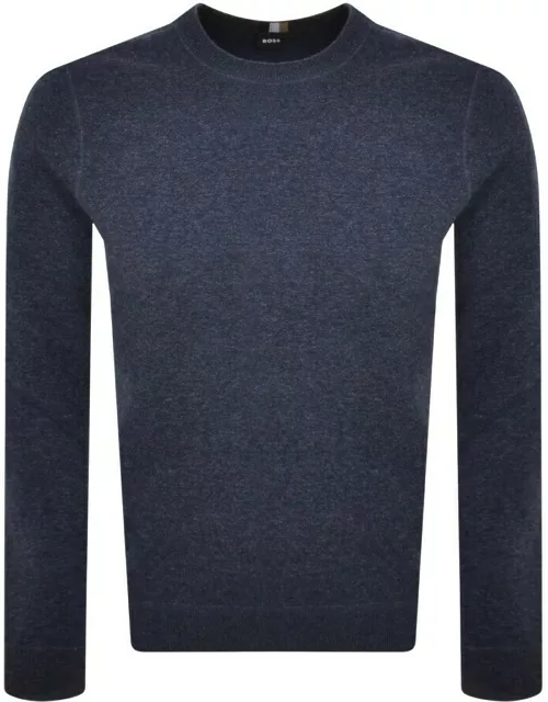 BOSS Onore Knit Jumper Navy