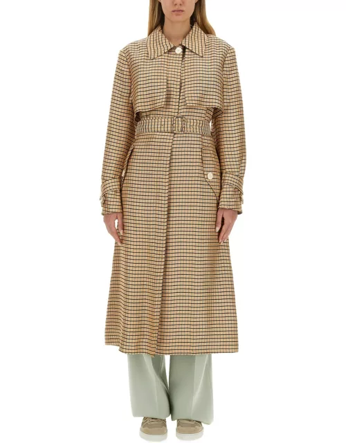 lanvin belted trench coat