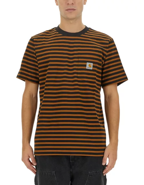 carhartt wip striped t-shirt