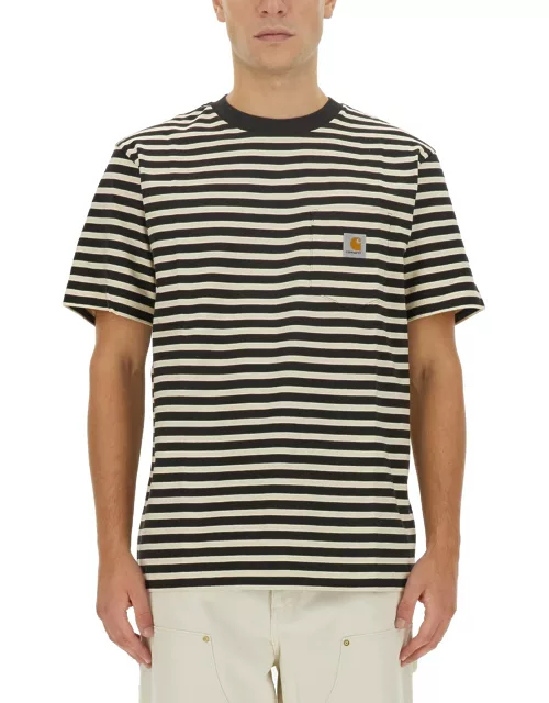 carhartt wip striped t-shirt