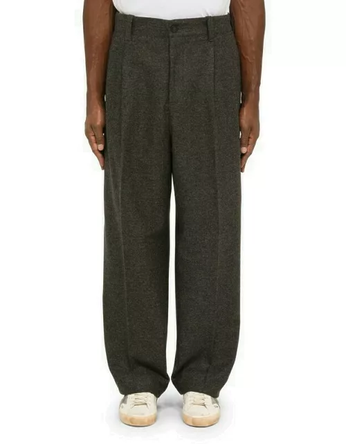 Dark grey regular trouser