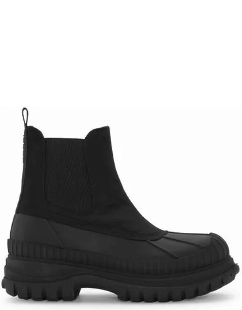 GANNI Outdoor Chelsea Boots in Black Responsible