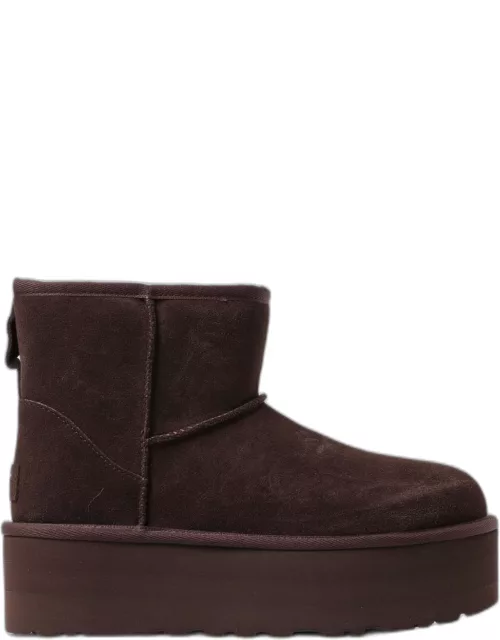 Flat Ankle Boots UGG Woman colour Brown