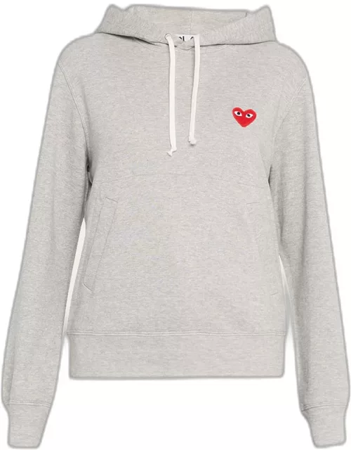 Hooded Sweatshirt with Heart Logo Detai