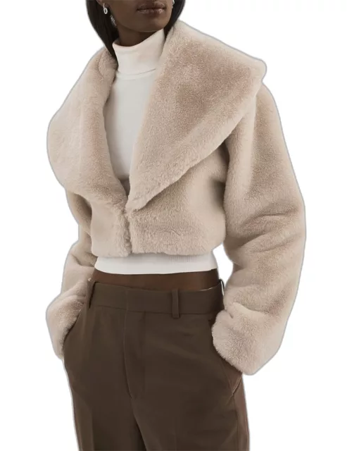Danika Cropped Faux Fur Jacket