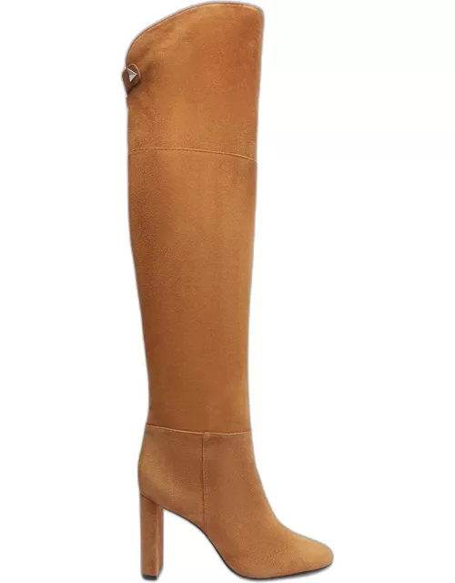Austine Suede Over-The-Knee Boot
