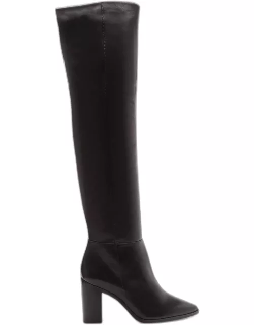 Mikki Leather Over-The-Knee Boot
