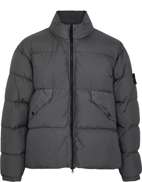 Stone Island Crinkle Reps Quilted Nylon Jacket - Grey