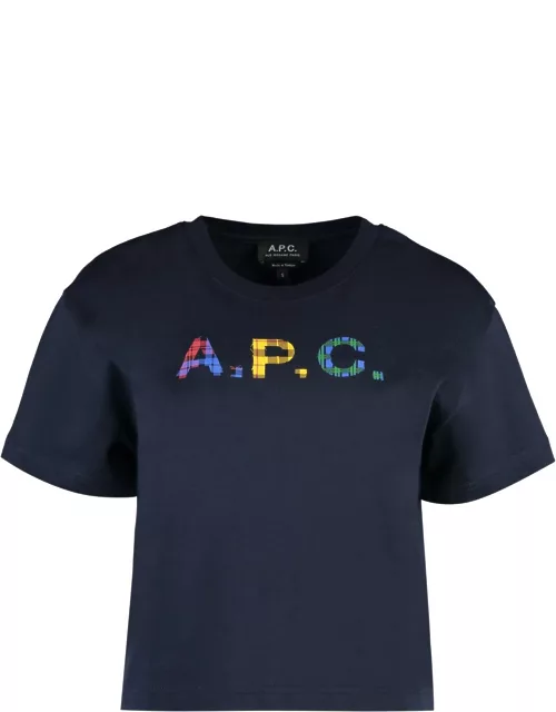 A.P.C. Val Logo Cotton T-shirt