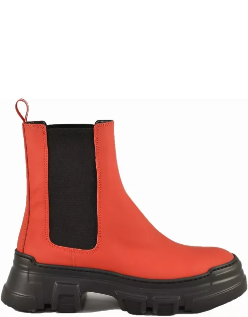 Pollini Womens Red Bootie