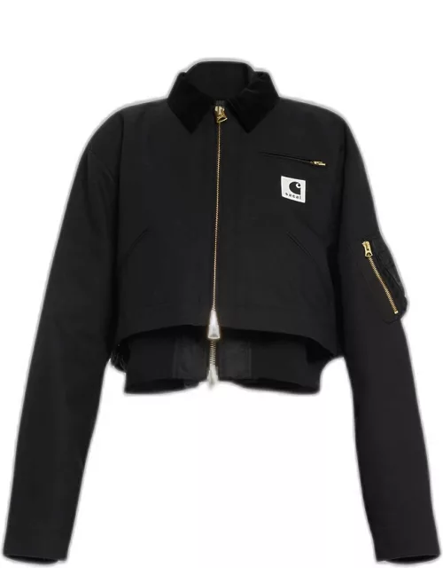 x Carhartt WIP Collared Canvas Layered Bomber Jacket