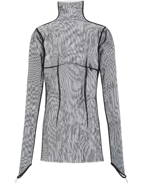 ANN DEMEULEMEESTER Zenia long-sleeved top in mesh