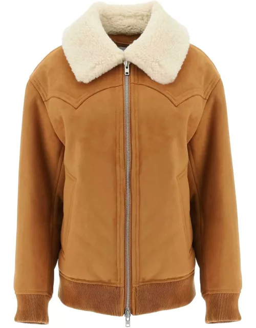 STAND STUDIO Lillee eco-shearling bomber jacket