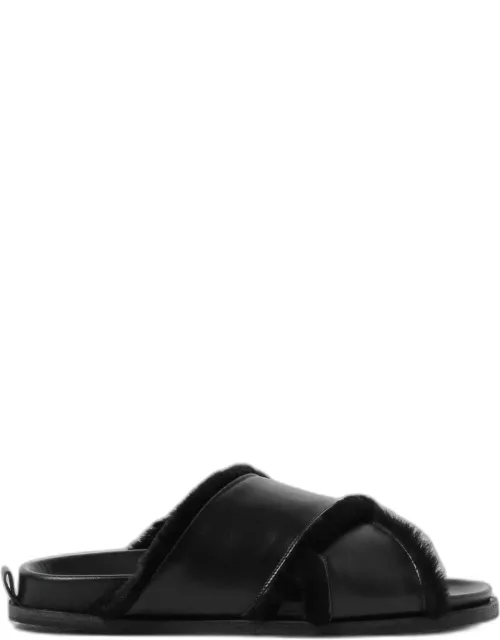 Flat Sandals FORTE FORTE Woman colour Black