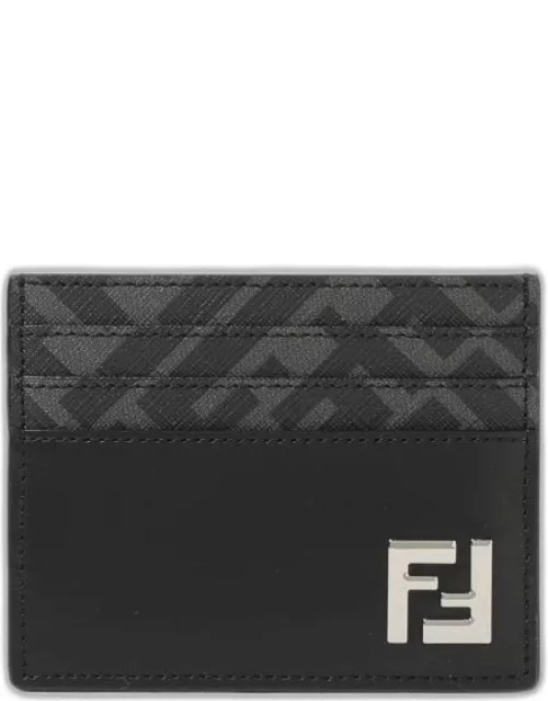 Fendi FF Squared credit card holder in leather