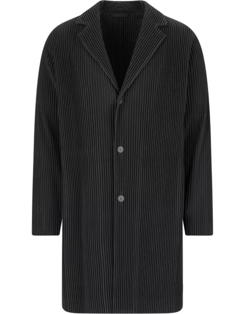 Homme Plisse One-Breasted Coat