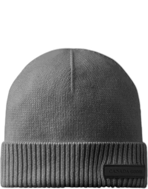 Men's Wool-Knit Beanie Hat