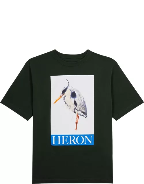 Heron Preston Heron Printed Cotton T-shirt - Black