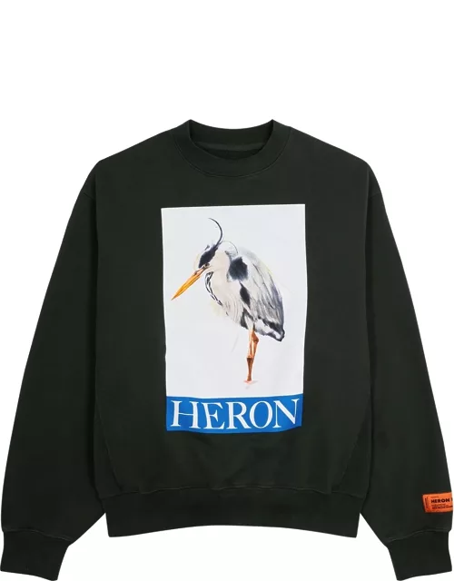 Heron Preston Heron Printed Cotton Sweatshirt - Black