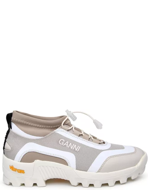 Ganni Performance Two-tone Recycled Polyester Sneaker