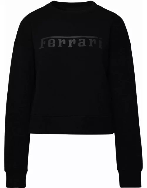 Ferrari Black Viscose Blend Sweatshirt