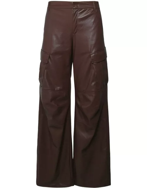 The Andamane Brown Polyester Blend Trouser