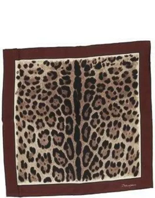 Dolce & Gabbana Leopard Printed Scarf