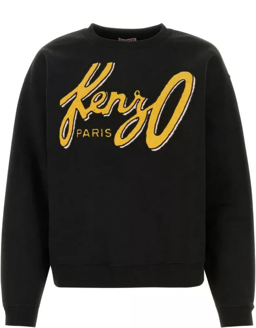 Kenzo Black Cotton Blend Sweatshirt