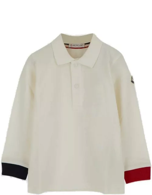 Moncler Button Detailed Long-sleeved Polo Shirt