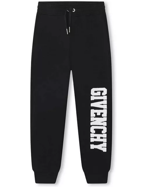 Givenchy Black Joggers With Front Logo