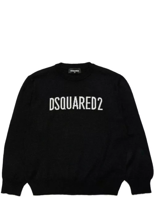 Dsquared2 Logo Intarsia Knitted Jumper