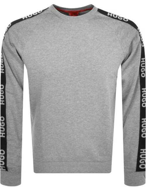 HUGO Lounge Sporty Logo Sweatshirt Grey