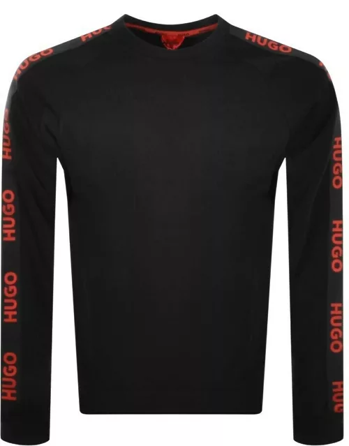 HUGO Lounge Sporty Logo Sweatshirt Black