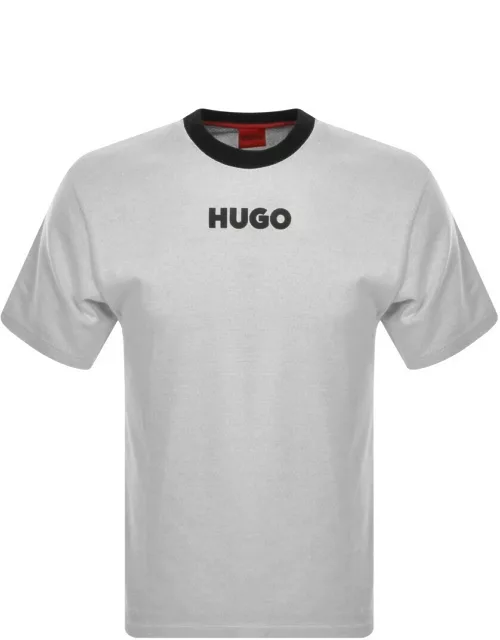 HUGO Daktai Crew Neck T Shirt Grey