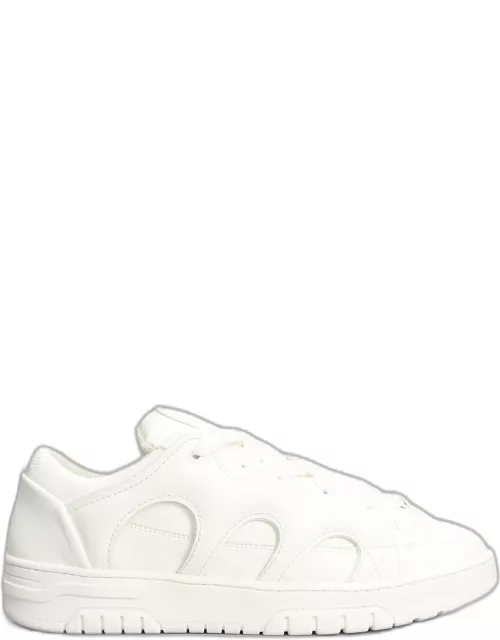 Paura Santha Model 1 Sneakers In White Leather