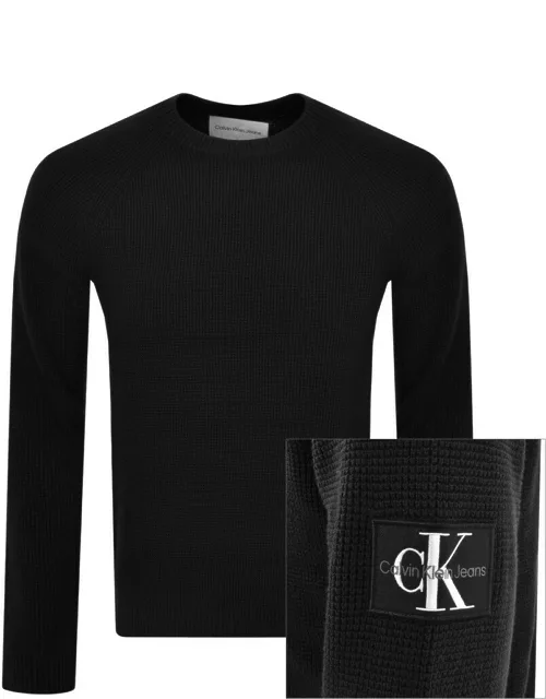 Calvin Klein Jeans Badge Easy Jumper Black