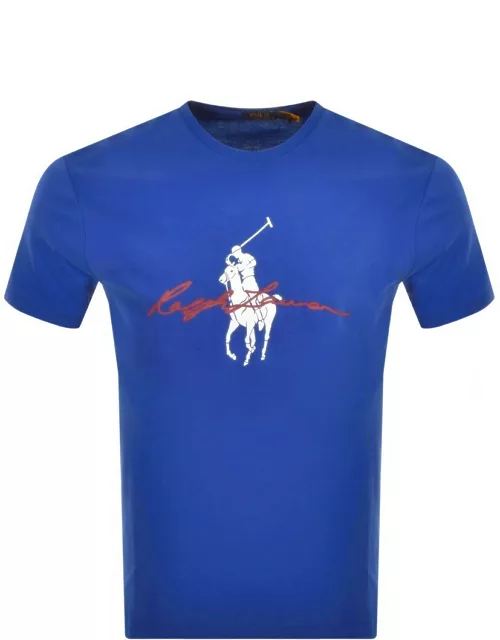 Ralph Lauren Logo T Shirt Blue