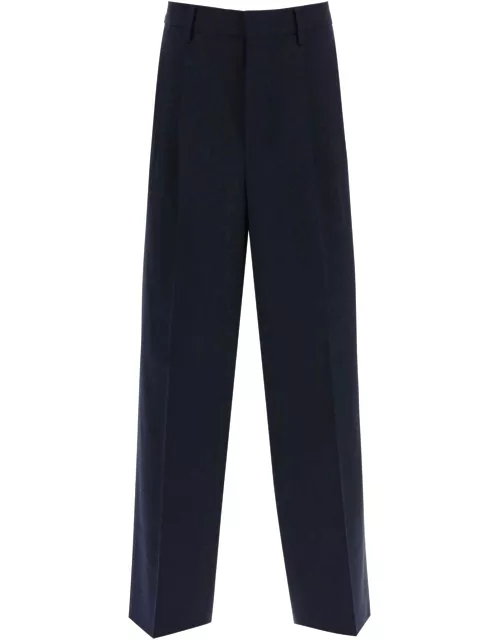 AMI ALEXANDRE MATIUSSI loose fit pants with straight cut