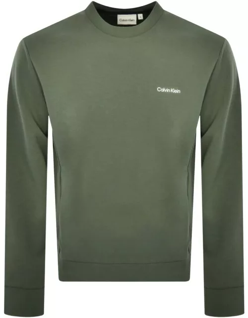 Calvin Klein Micro Logo Repreve Sweatshirt Green