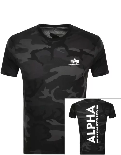 Alpha Industries Back Print Logo T Shirt Black