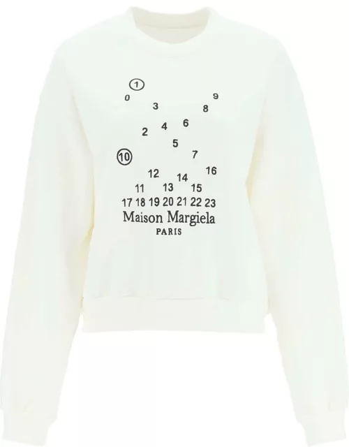 MAISON MARGIELA Logo embroidery sweatshirt