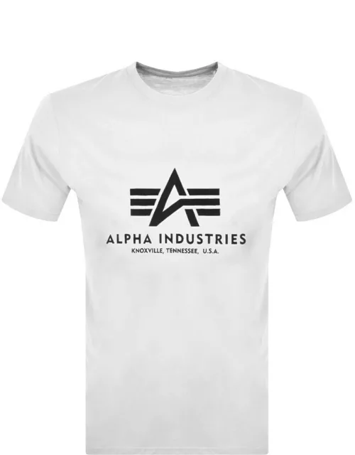 Alpha Industries Basic Logo T Shirt White
