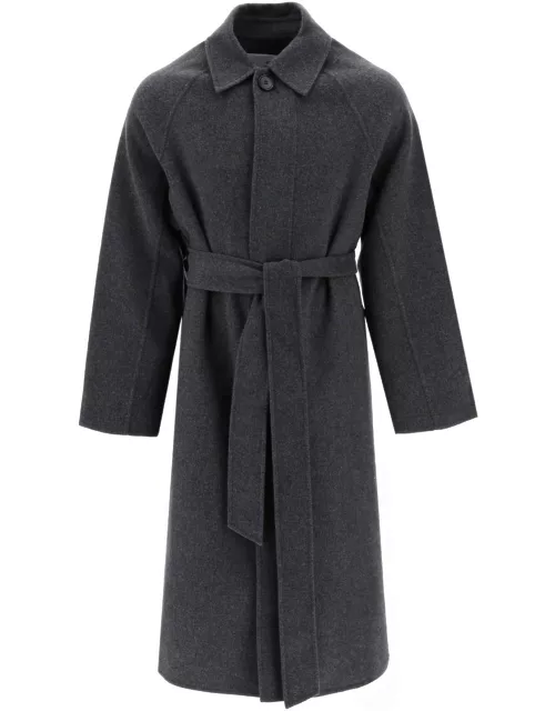 AMI ALEXANDRE MATTIUSSI Wool and cashmere drap coat