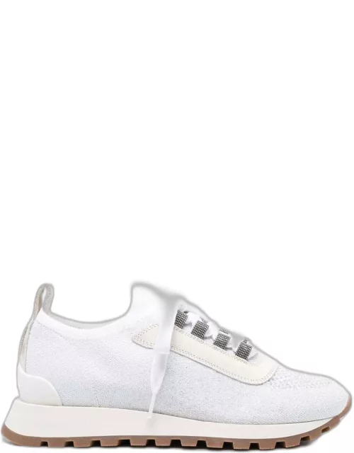 Brunello Cucinelli Knitted Lace-up Sneaker