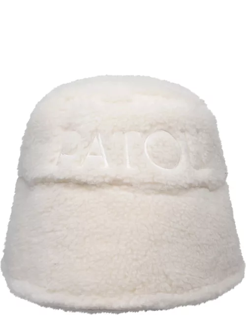 Patou Ivory Cotton Blend Hat